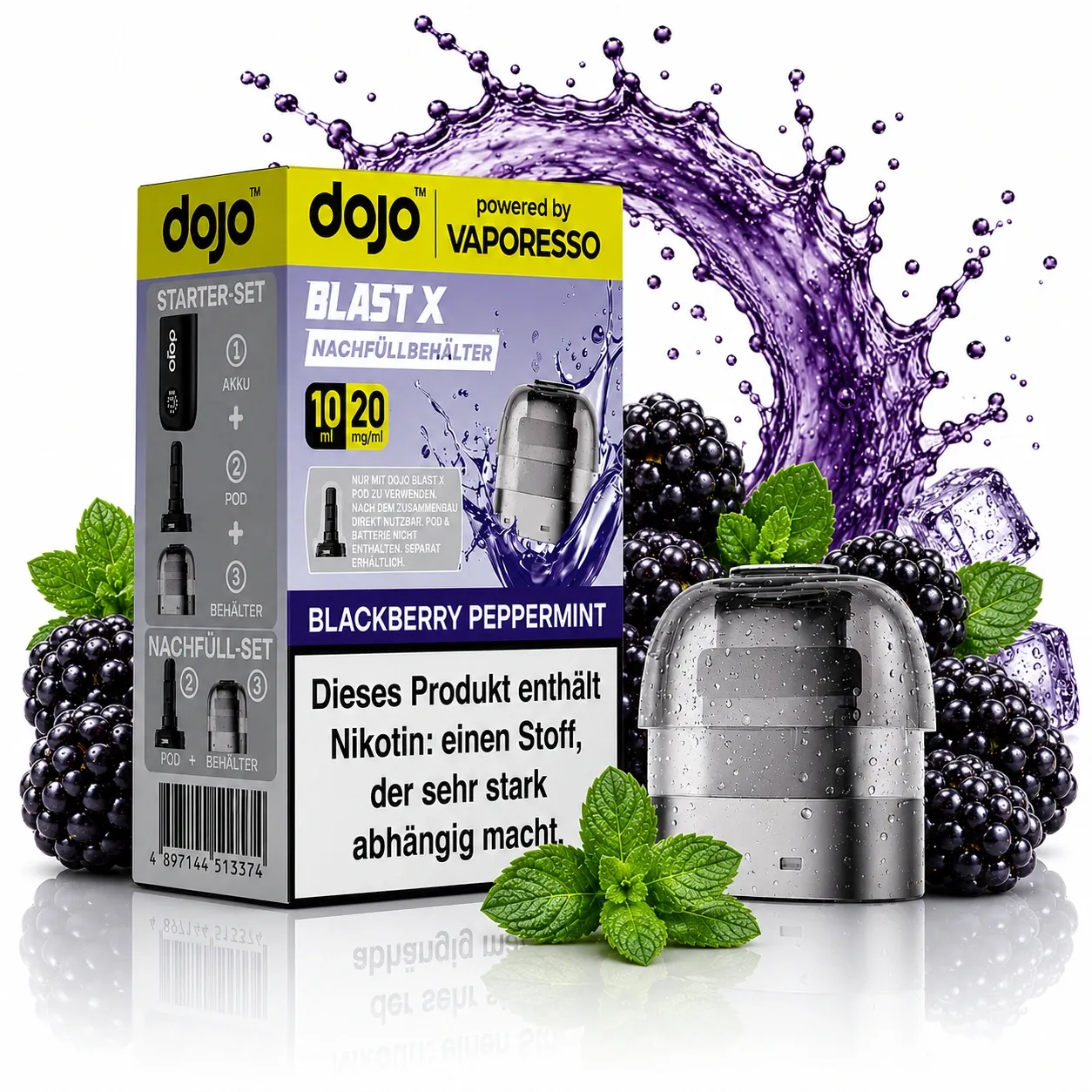 Dojo Blast X Pods Blackberry Peppermint
