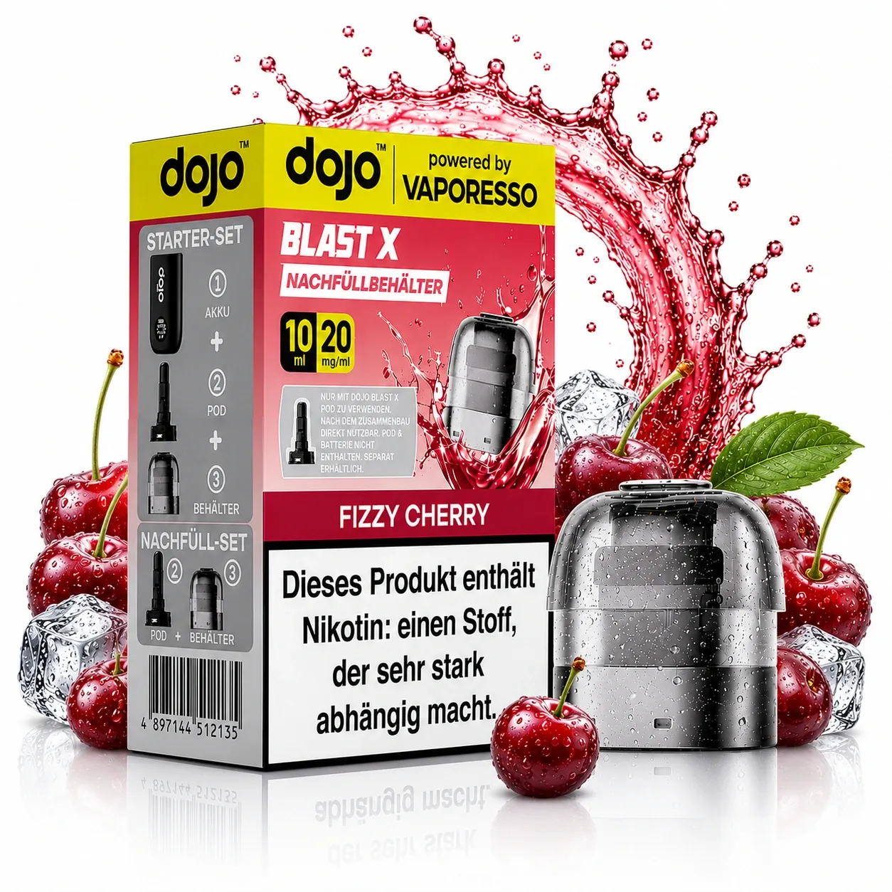 Dojo Blast X Pods Fizzy Cherry