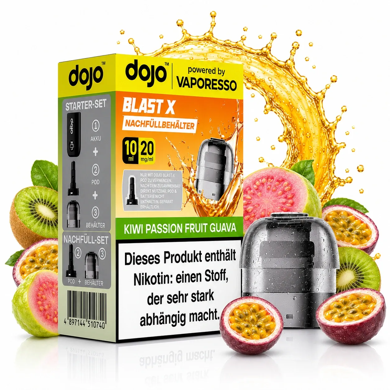 Dojo Blast X Pods Kiwi Passion Fruit Guava