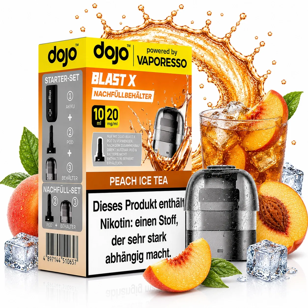 Dojo Blast X Pods Peach Ice Tea