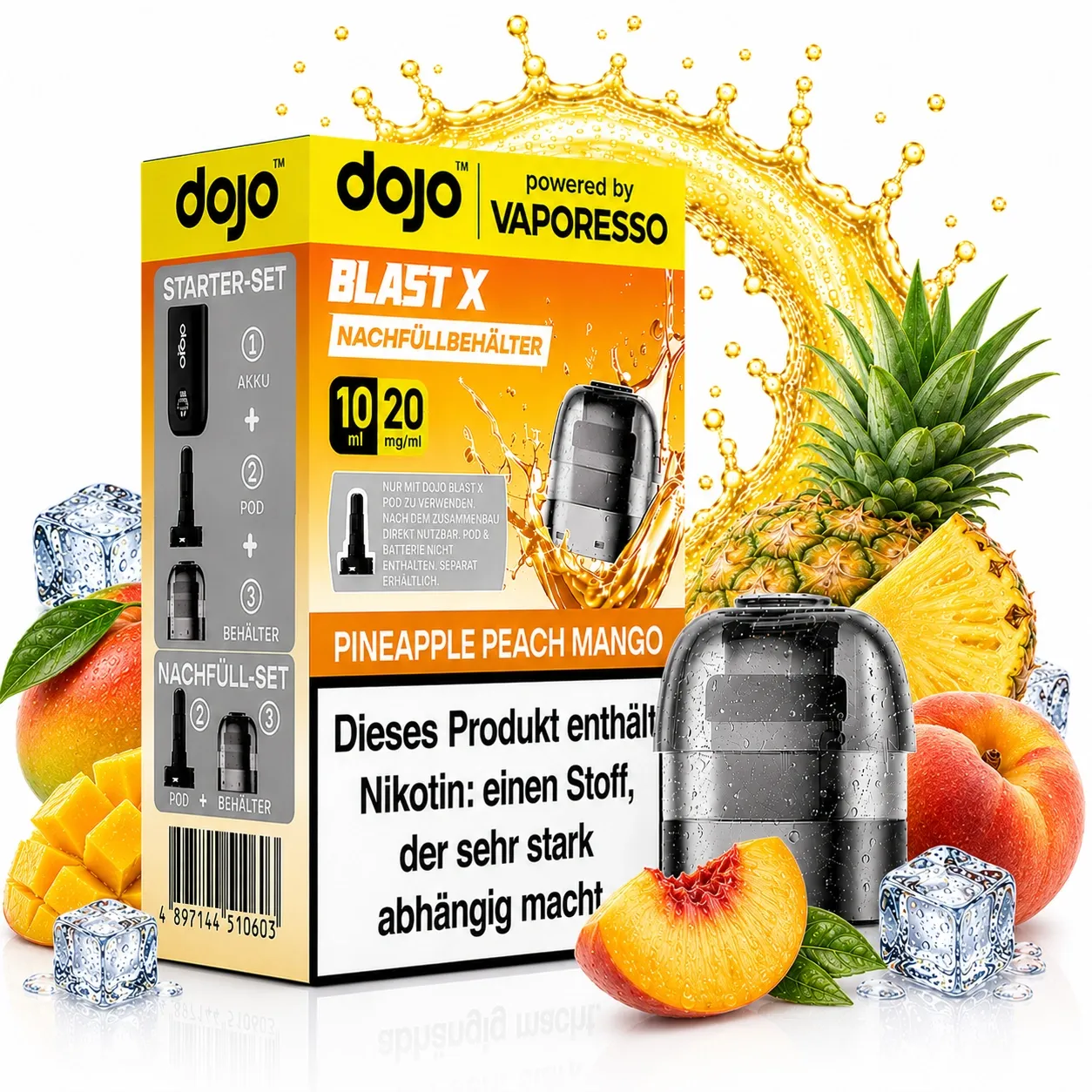 Dojo Blast X Pods Pineapple Peach Mango