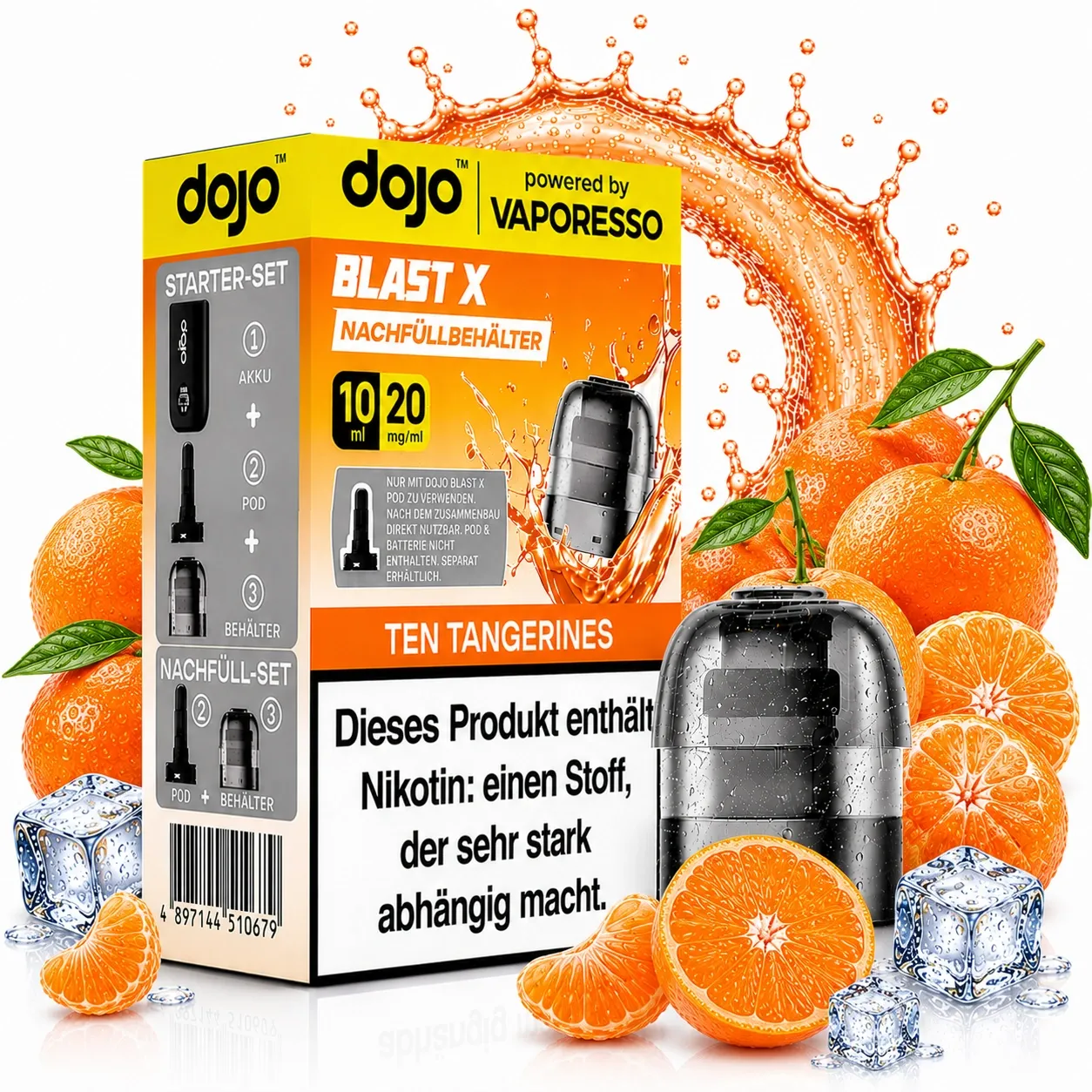 Dojo Blast X Pods Ten Tangerines