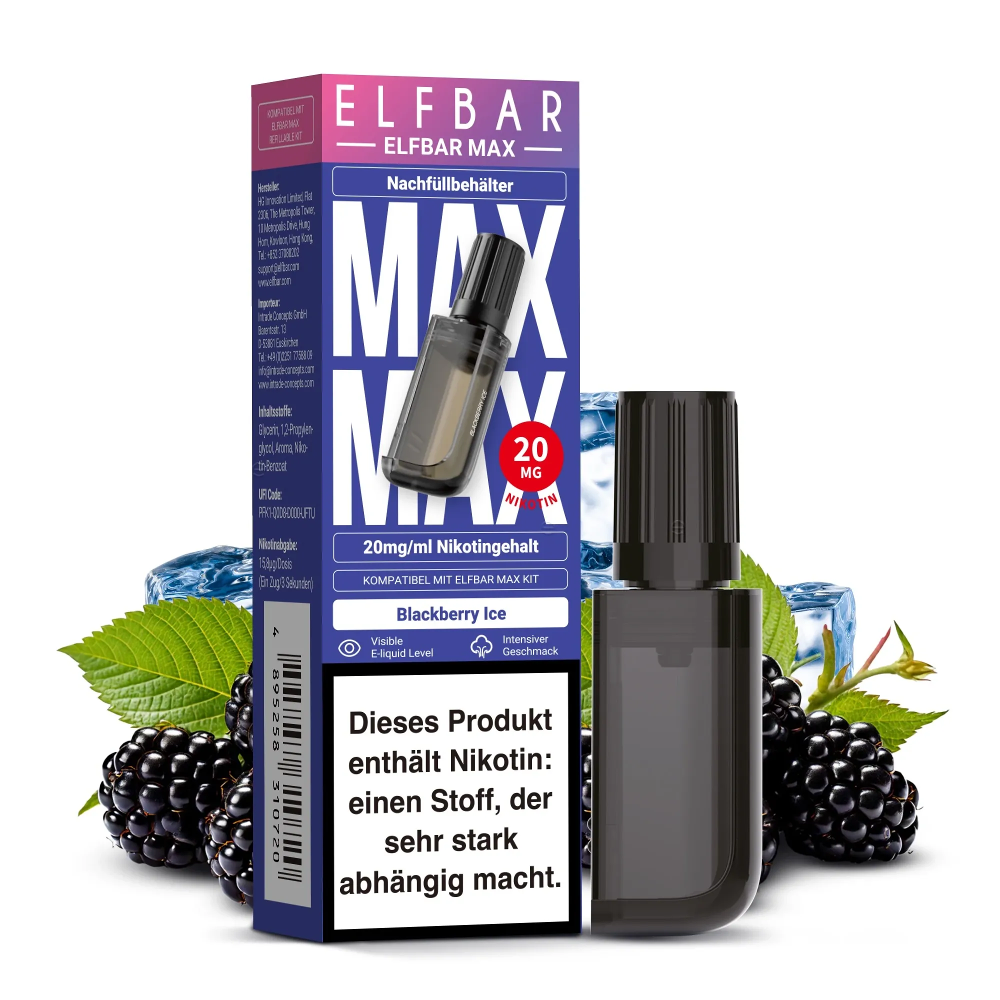 Elfbar Max Pods Blackberry Ice