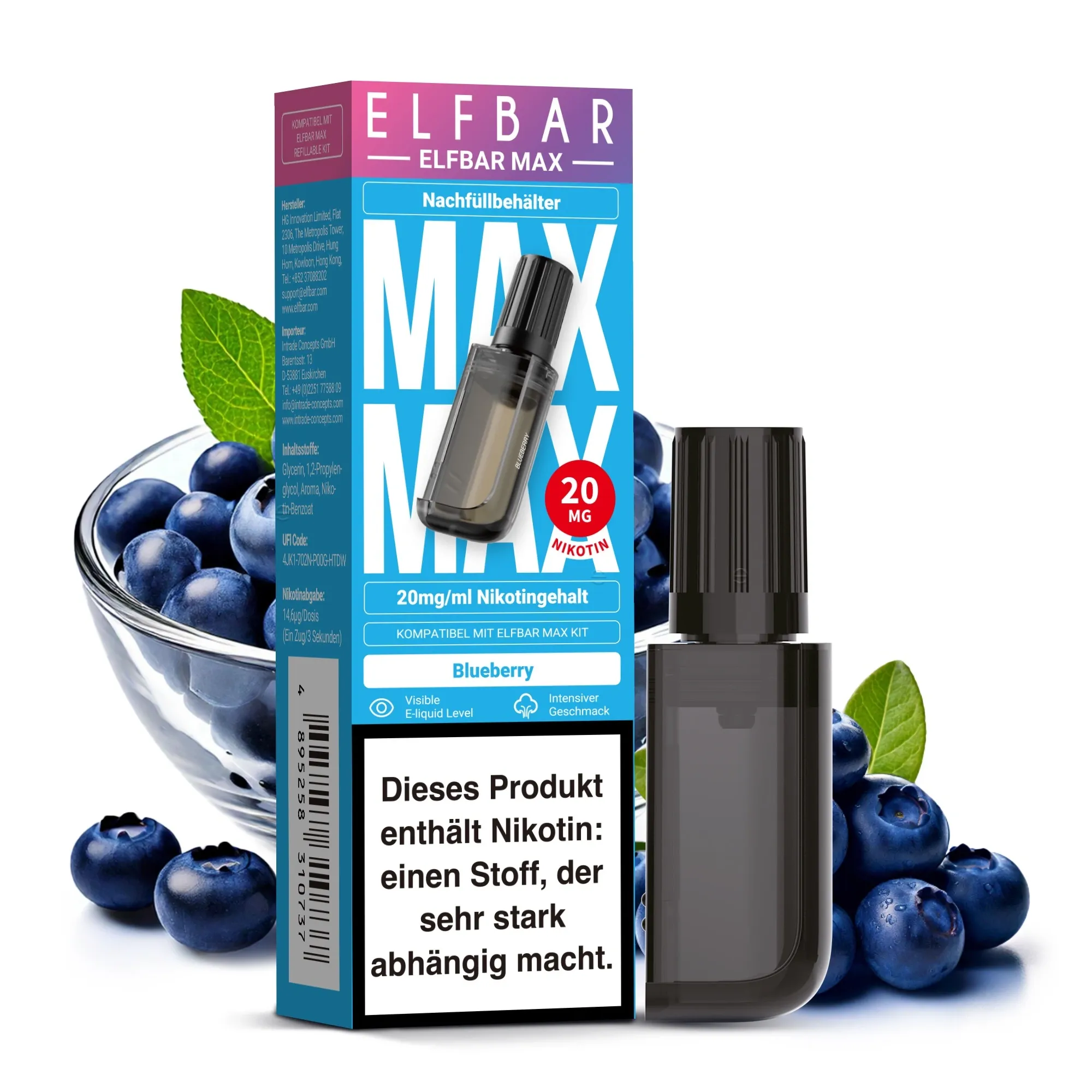 Elfbar Max Pods Blueberry