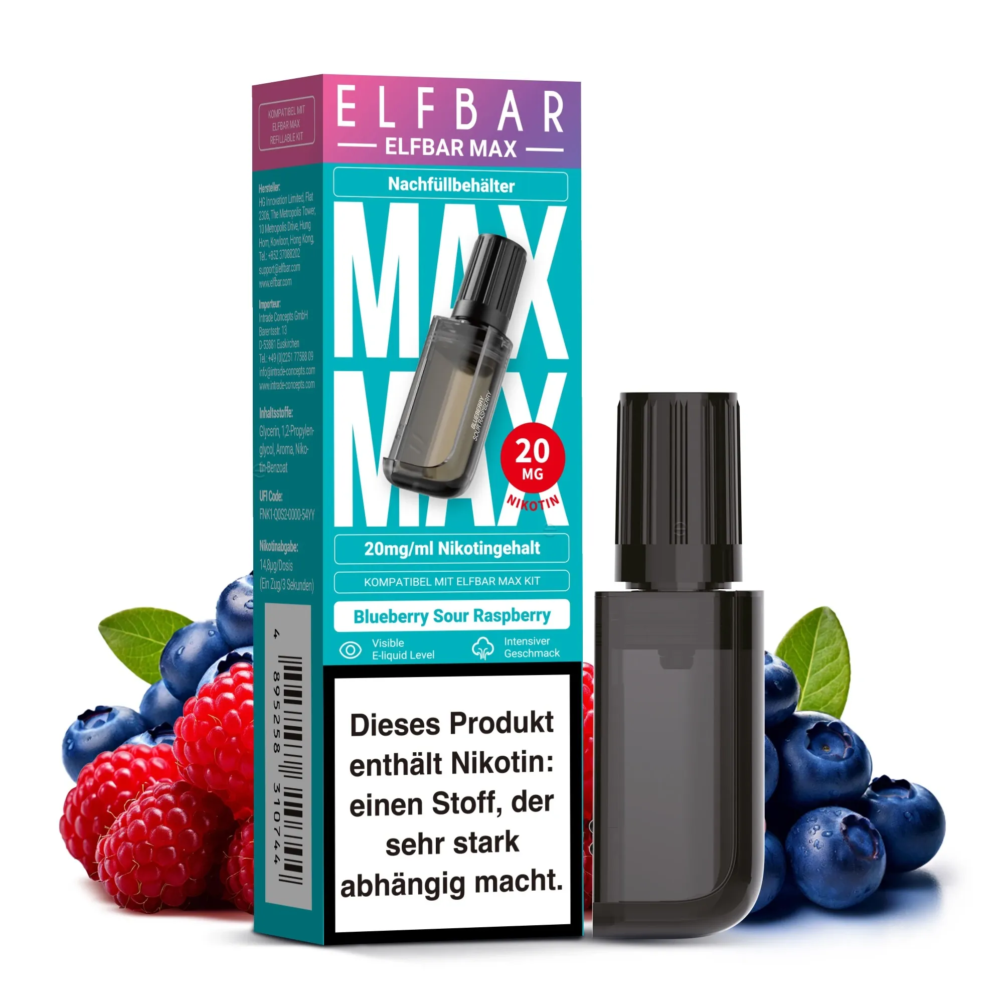 Elfbar Max Pods Blueberry Sour Raspberry