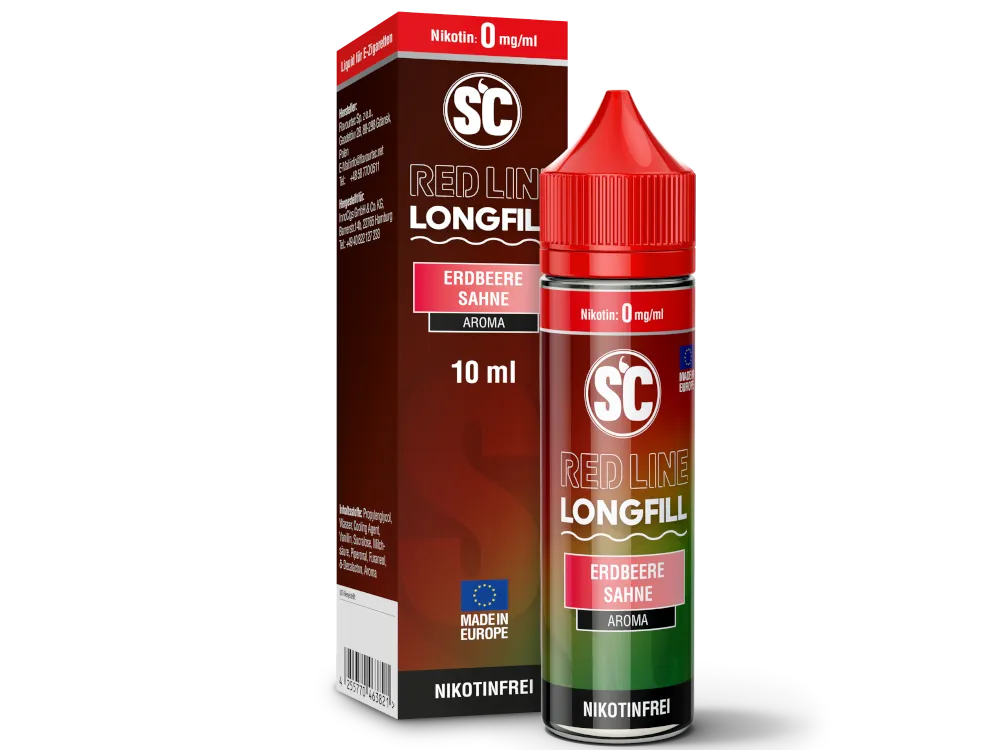 SC Redline Longfill 10ml Erdbeere Sahne